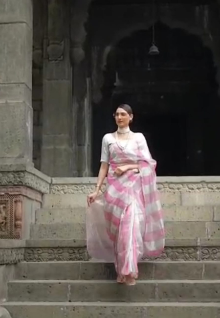 Exclusive Designer Pure Handwoven Fancy Chanderi Tissue Silk Saree