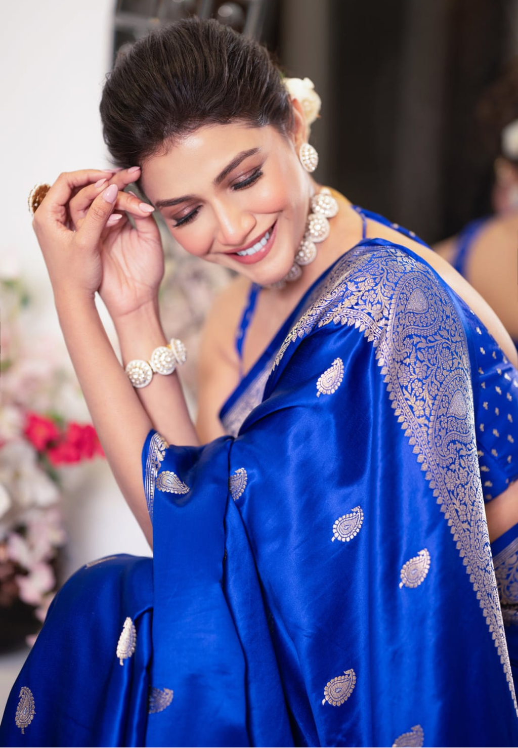 Banarasi Handloom 6 Ply Premium Semi Mashroo Silk Saree
