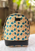 Blue Floral Print Stylish Everyday Backpack for Women