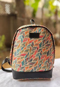 Multi Color Leaf Print Stylish Everyday Backpack for Women