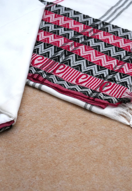 Classic White Pure Handloom Cotton Saree