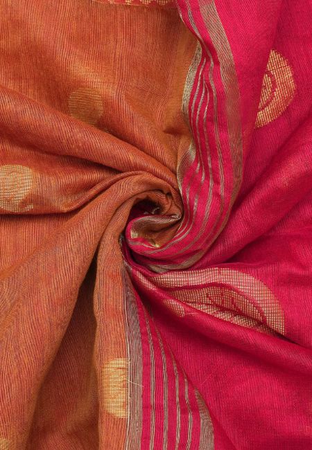 Red Grace Pure Handloom Cotton Silk Saree