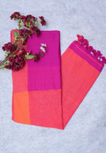 Royal Bloom Pure Handloom Cotton Saree in Purple