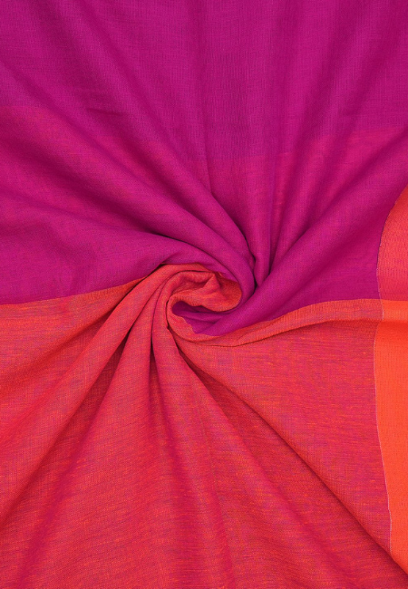 Royal Bloom Pure Handloom Cotton Saree in Purple