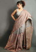 Pure Handloom Linen Weaving Saree