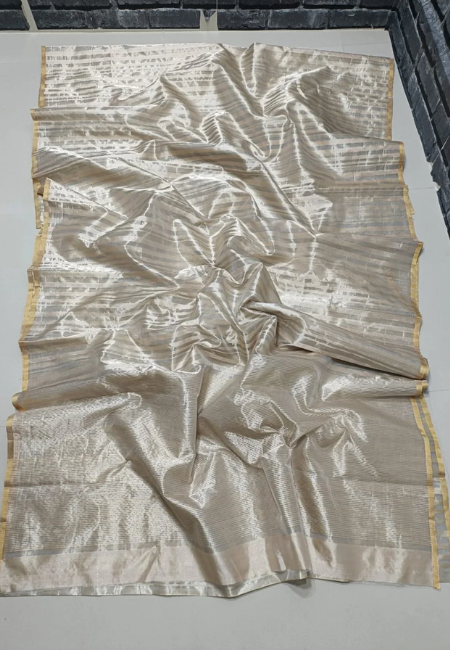 Women Silver Saree