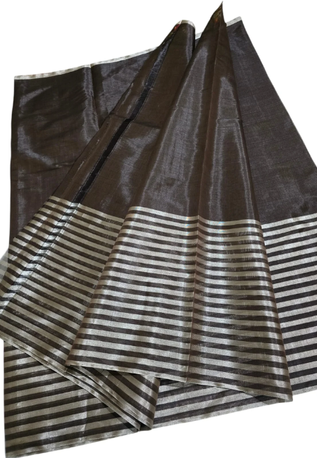 Pure Tissue Silk Saree-Black