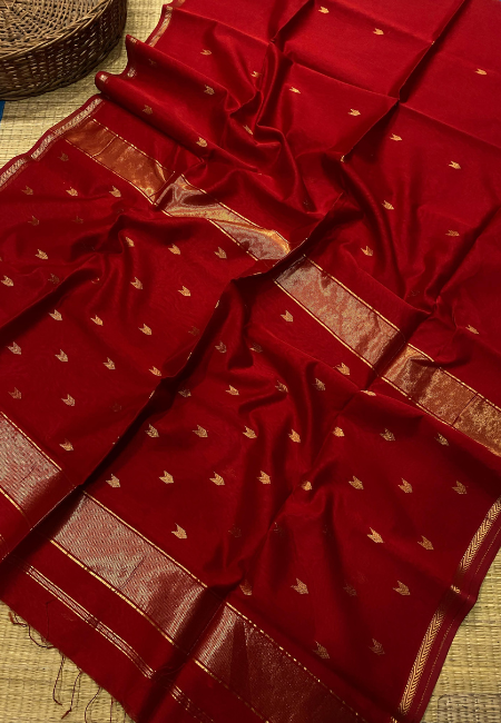 PURE MAHESHWARI COTTON SILK SAREE
