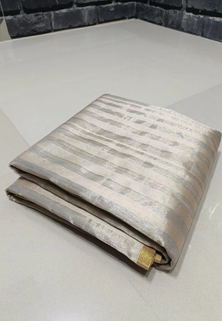 Women Silver Saree