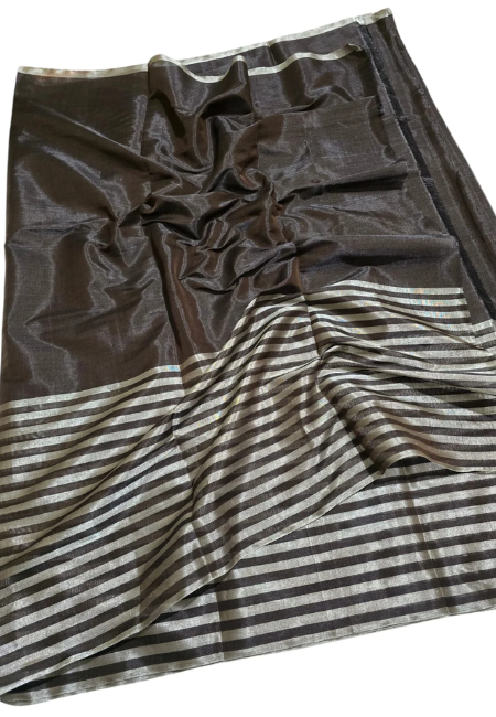 Pure Tissue Silk Saree-Black