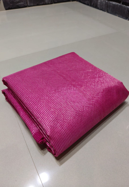 Pure Handloom Masrai Silk in Deep Magenta