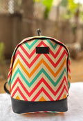 Chevron Zig-Zag Print Stylish Everyday Backpack for Women