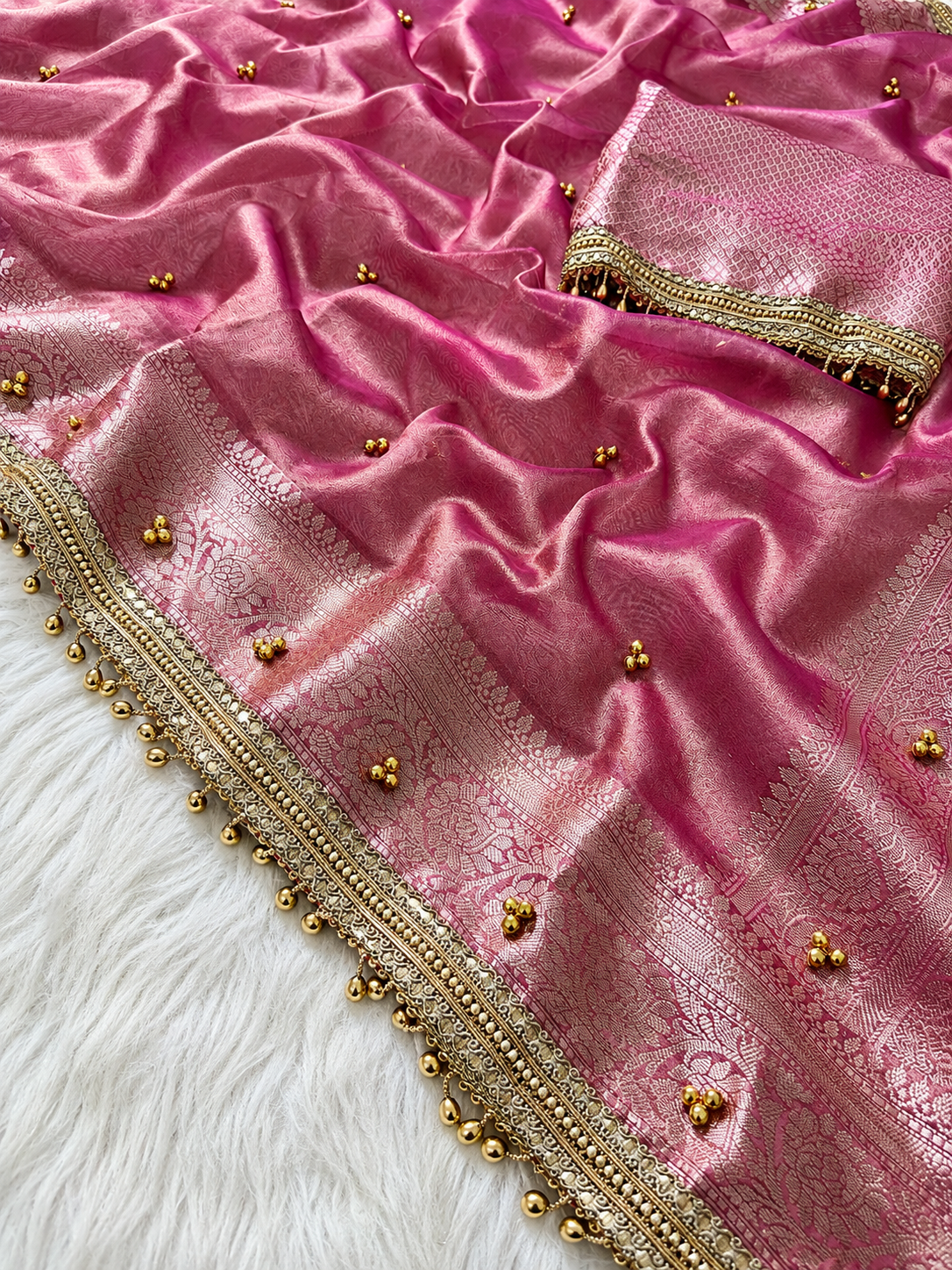 Tissue Silk Saree-Ghungroo Wali