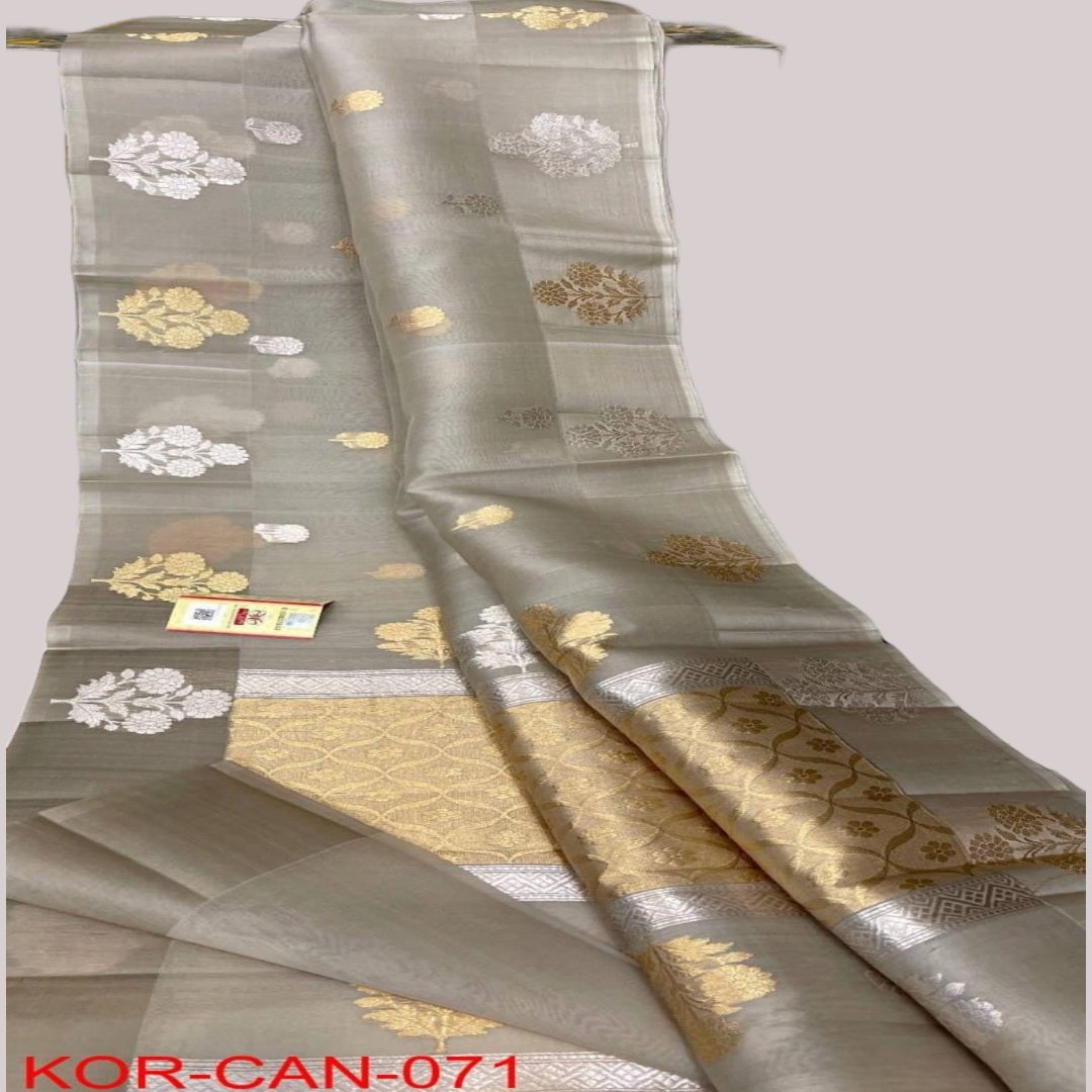Pure Biege Saree