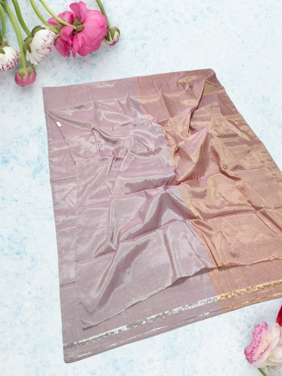 Pure Chanderi Tissue Silk Saree