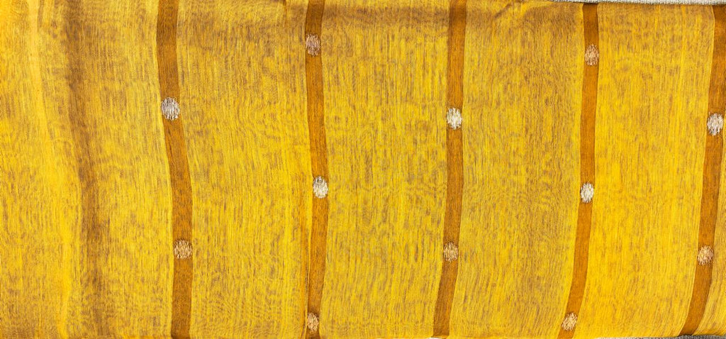 Pure Matka Zari Woven Silk Saree in Musturd Shade