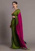 Green Mul Cotton Saree – Pure Soft Weave