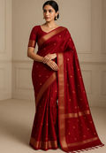 PURE MAHESHWARI COTTON SILK SAREE