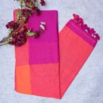 Royal Bloom Pure Handloom Cotton Saree in Purple