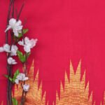 Crimson Elegance Pure Kanjeevaram Silk Saree with Gold Zari