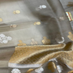 Pure Kora Silk Grey Saree