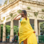 Khadi  Saree Yellow