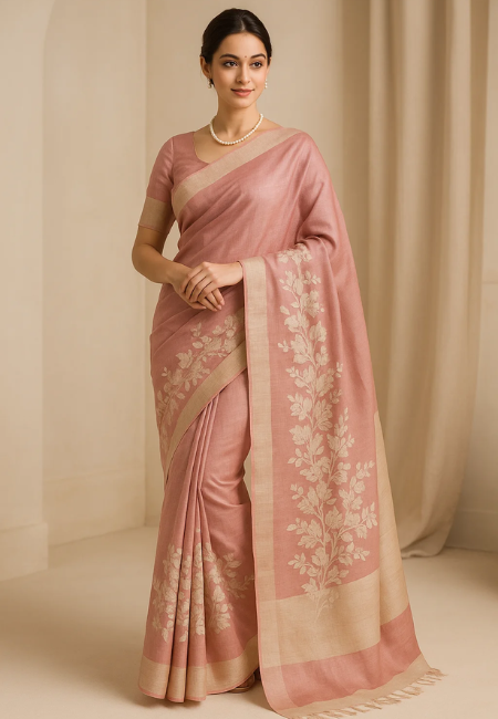 Pure Tussur Silk Saree