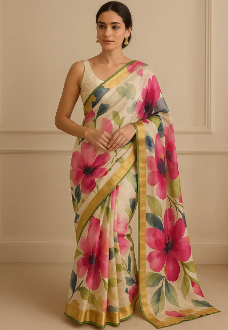 Pure Tussur Silk Saree