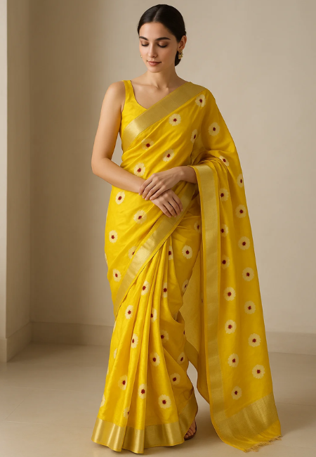 Beautiful Handwoven Pure Pattu Silk Saree
