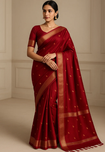 PURE MAHESHWARI COTTON SILK SAREE