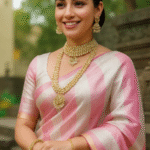 Exclusive Designer Pure Handwoven Fancy Chanderi Tissue Silk Saree