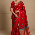 Chanderi Handwoven Pure Silk Saree With Pattu Silk And Mushru Border