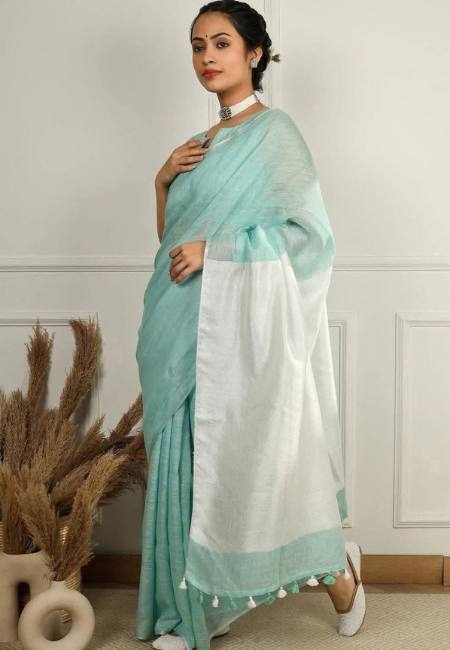 Calm Essence Pure Linen Saree