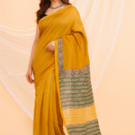 Sunshine Tradition Hand Block Printed Chanderi Cotton Silk Saree