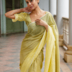 Lemon Zest Pure Linen Saree