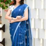Indigo Blue Pure Cotton Saree