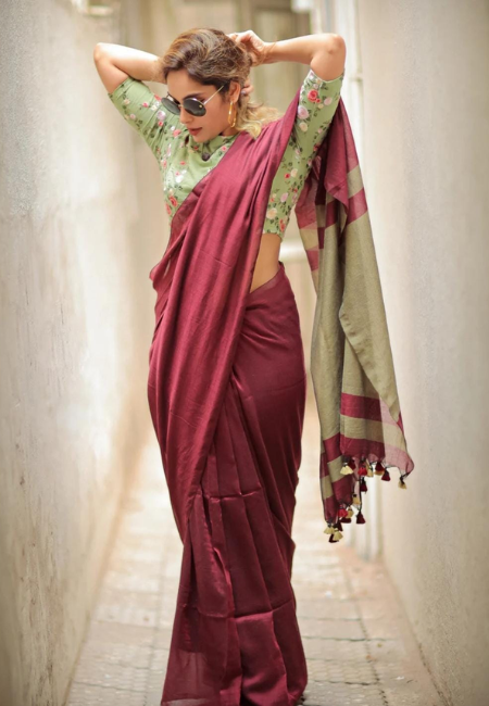 Pure Mul Cotton Saree