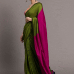 Green Mul Cotton Saree – Pure Soft Weave