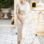 Elegant Water Zari Semi-Georgette Silk Saree – Soft & Lightweight